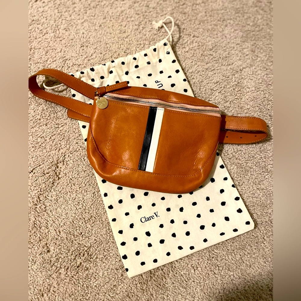 Clare V Brown Leather Fanny Pack